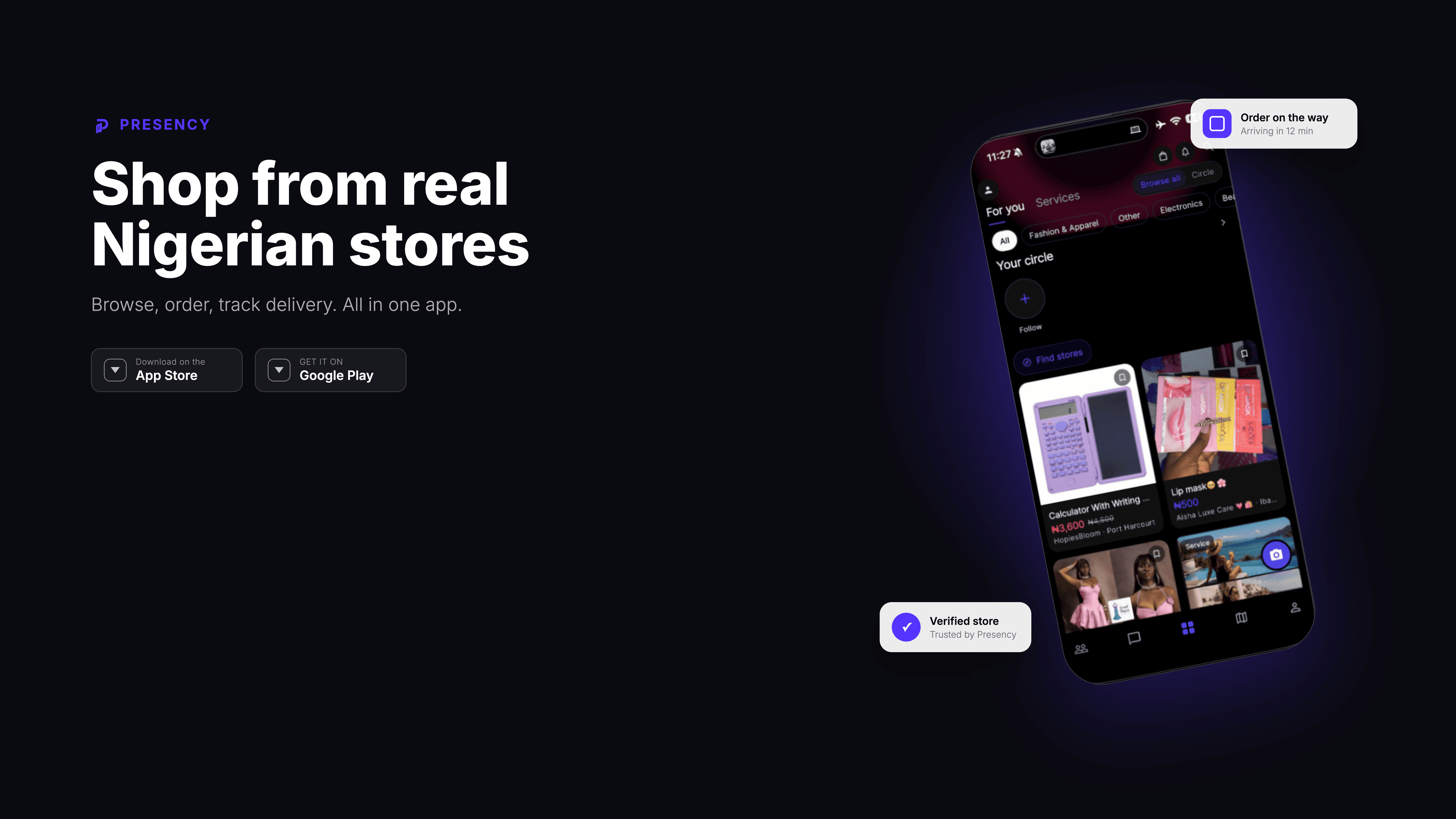 Presency Stores - Discover local stores & products