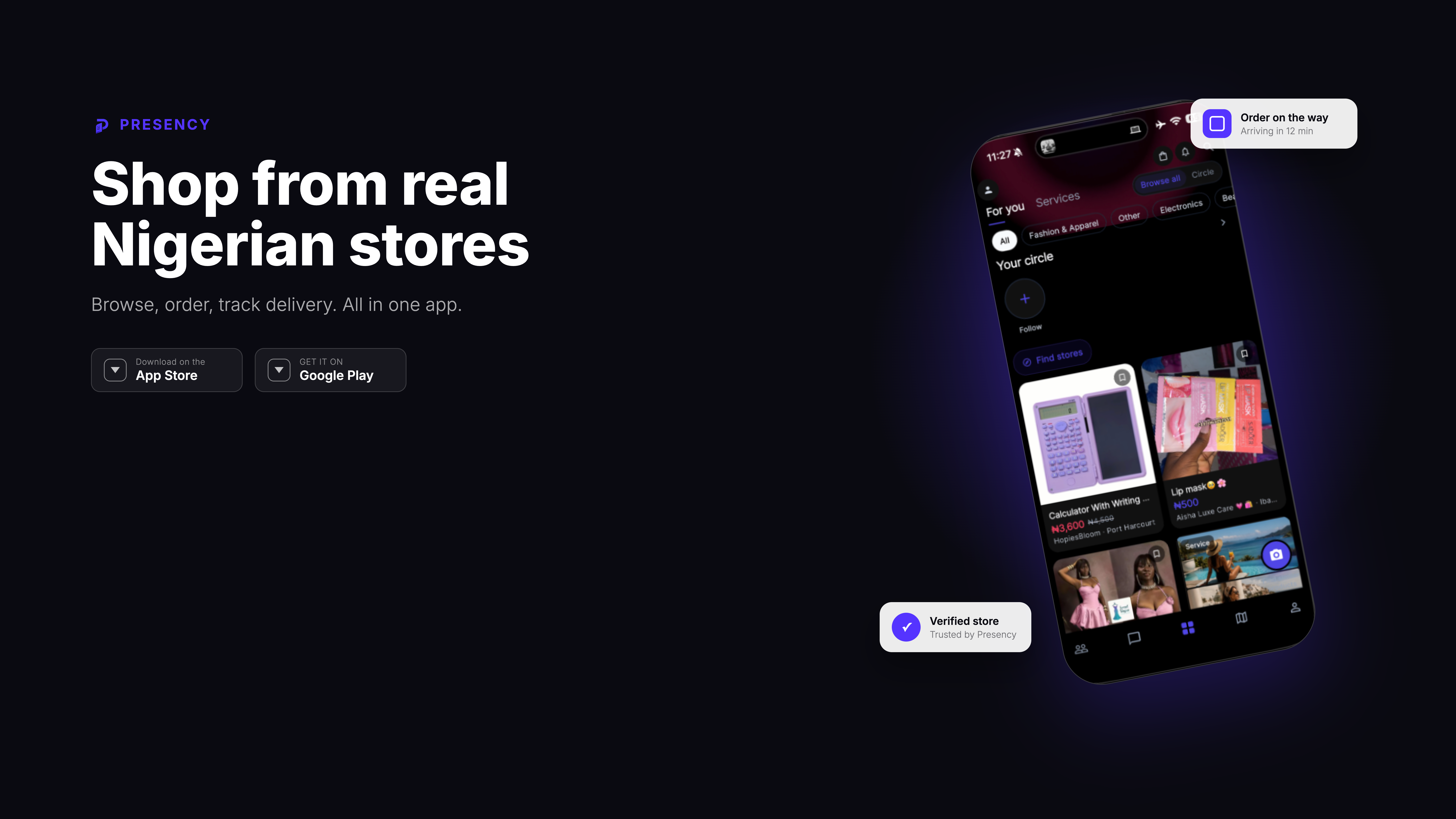 Presency Stores - Discover local stores & products